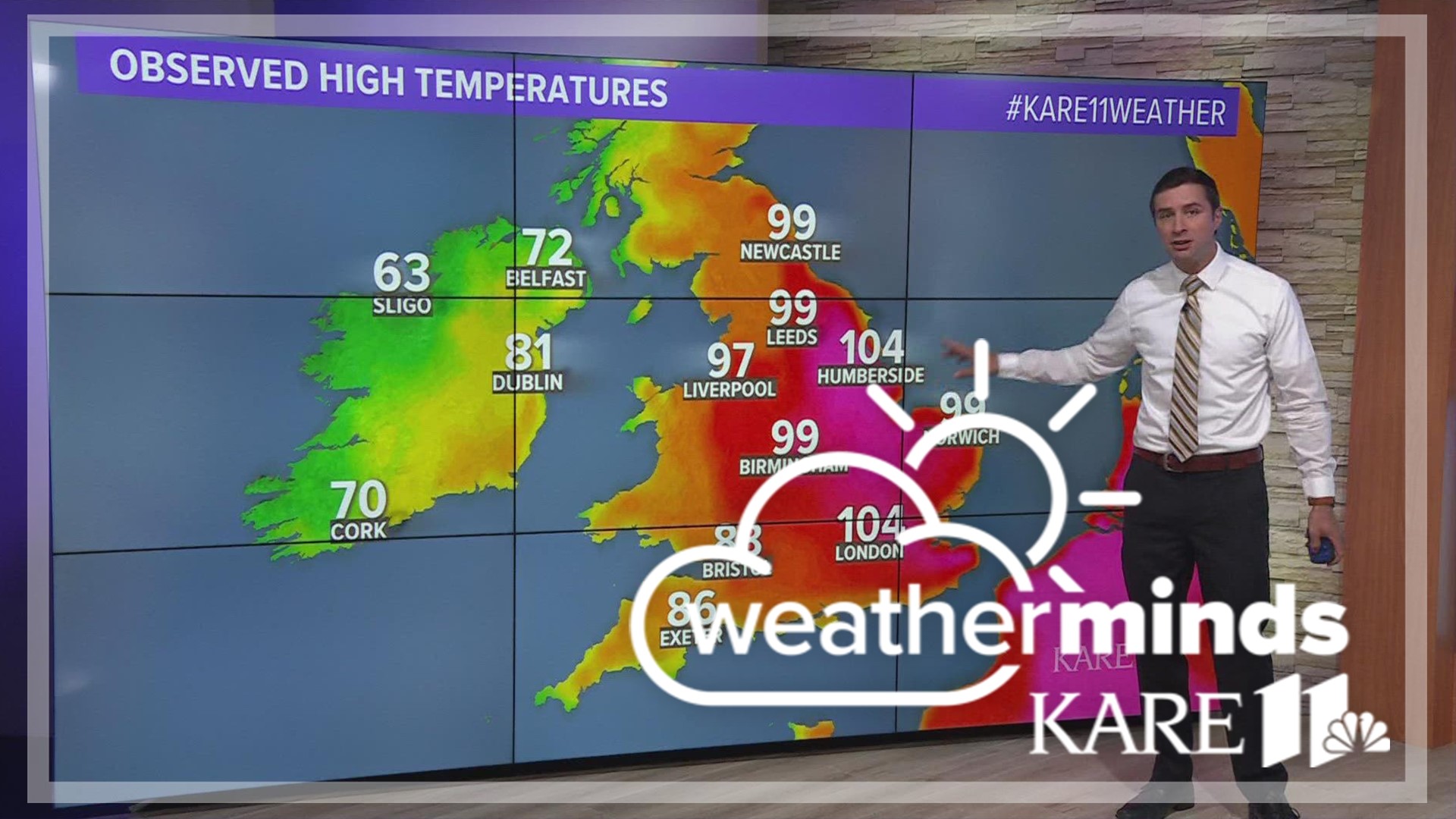 Many European locales are not only seeing daily record highs, but all-time records as well.