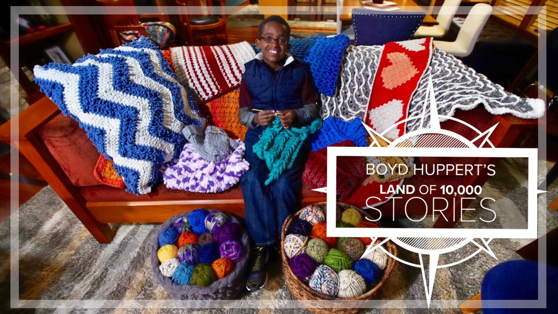 Jonah Larson uses proceeds from crocheting to make life better in his native Ethiopia.