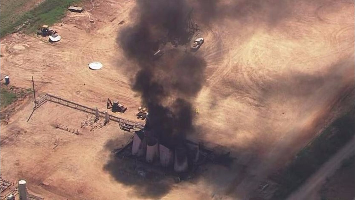 Two injured in oil tank explosion near Dilley, Texas