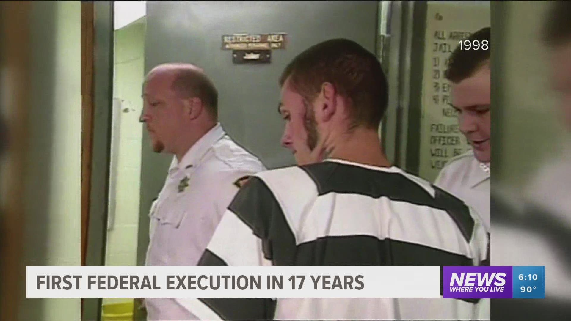 First federal execution in 17 years took place Tuesday