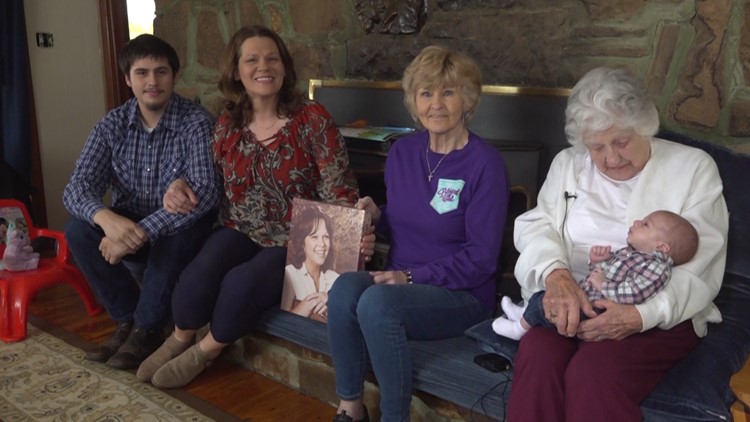 Winslow great-great-great grandma becomes head of 6 generations