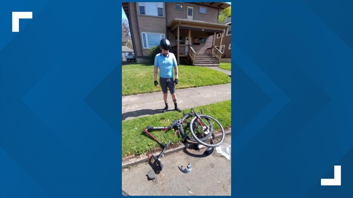 Driver in Northeast Portland drags cyclists bike in road rage | wkyc.com