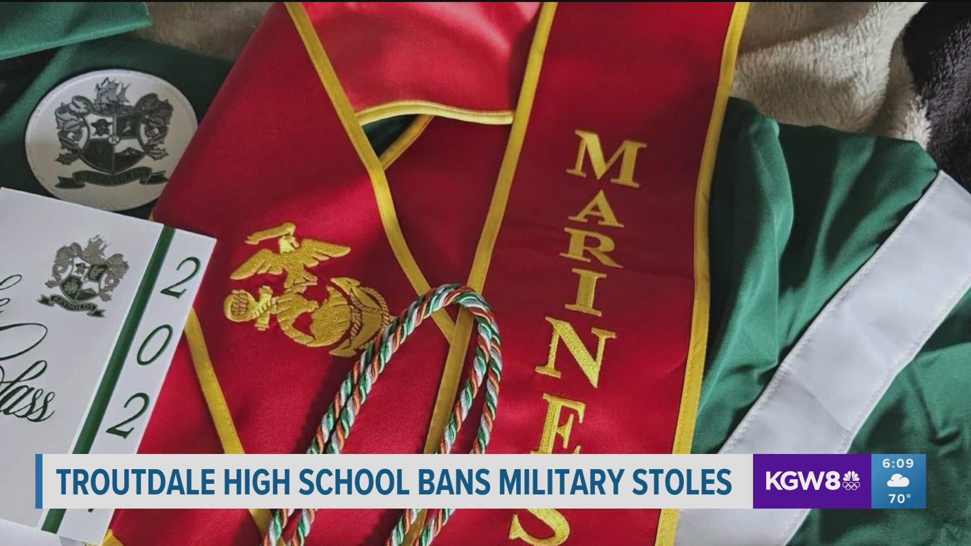 Oregon high school bans military stoles from graduation | wkyc.com