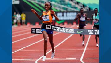 Kenya's Beatrice Chebet Sets World Record In 10,000 Meters | Wkyc.com