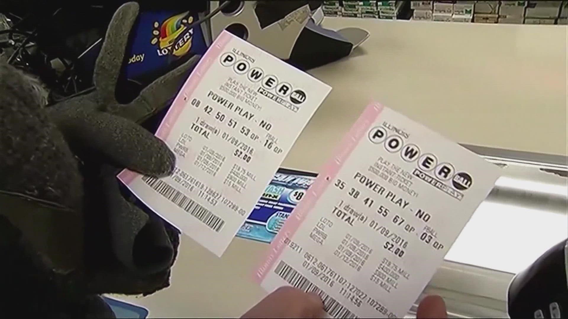 Monday's Powerball jackpot has climbed to a record level, making it the eighth largest prize in U.S. lottery history.