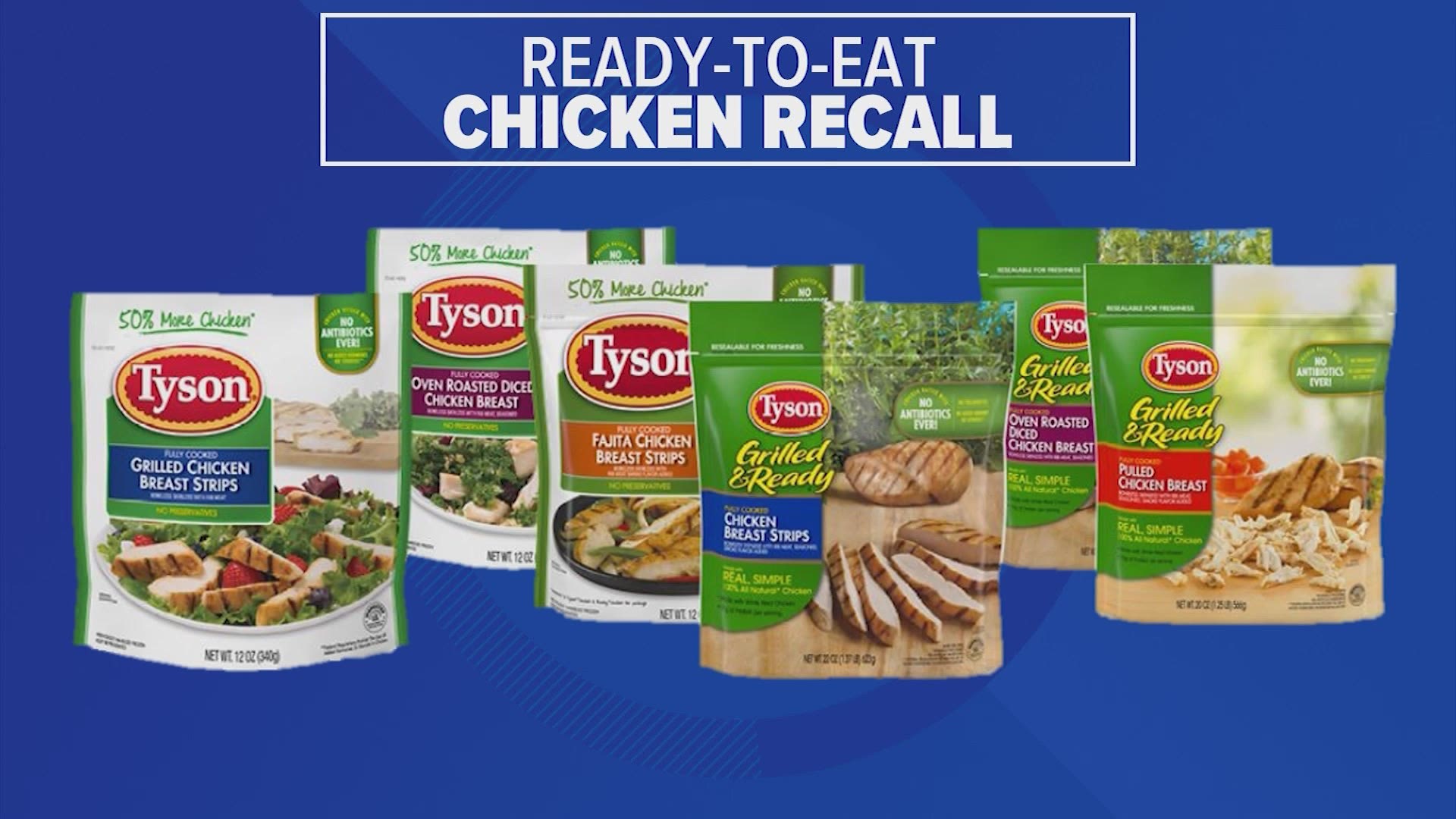 More than 8 million pounds of chicken was recalled due to listeria concerns. Some of the affected chicken was sold at H-E-Bs.