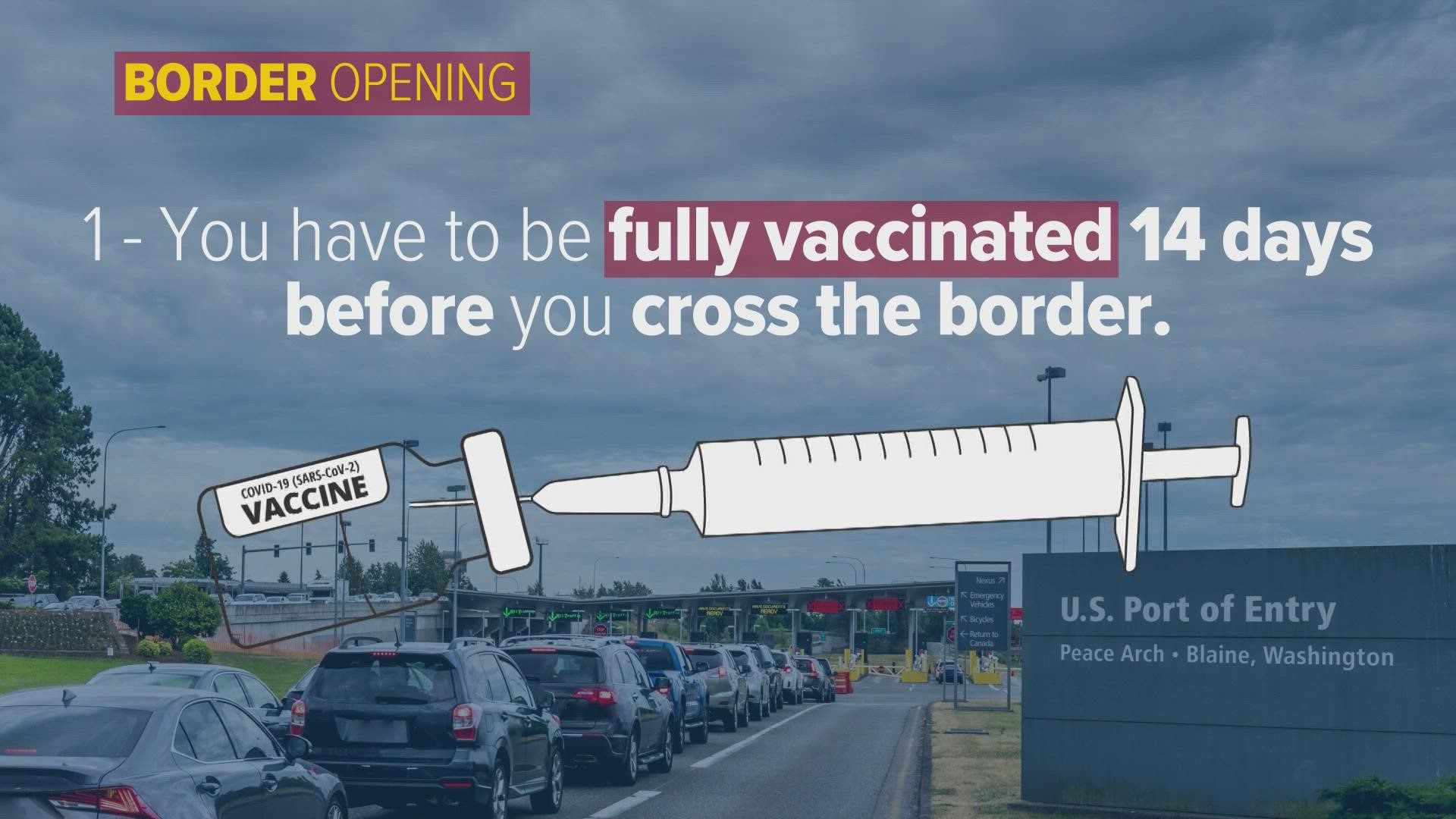 Canada will allow fully vaccinated Americans across its border starting Aug. 9, but there are several steps people need to take before traveling.