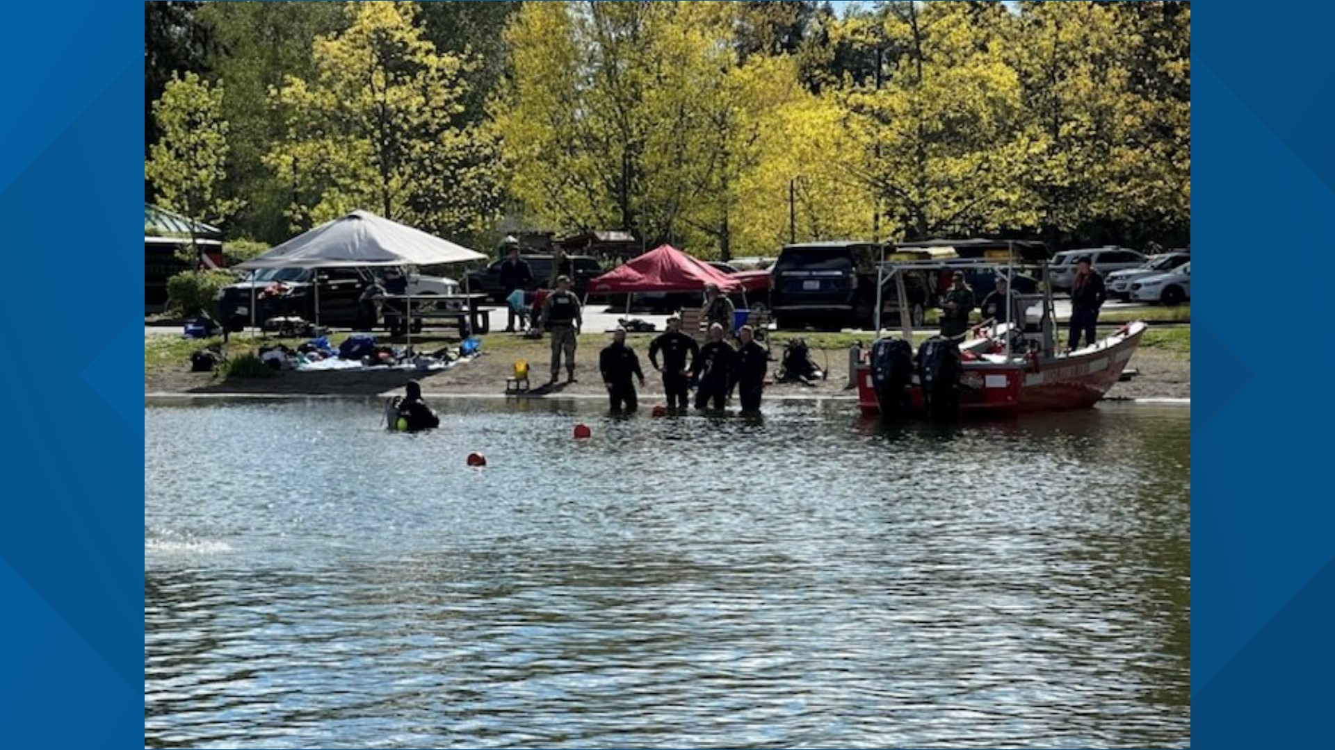 The US veteran was taking part in a civilian scuba diving class on Joint Base Lewis McCord Saturday morning and did not resurface following a practice dive.