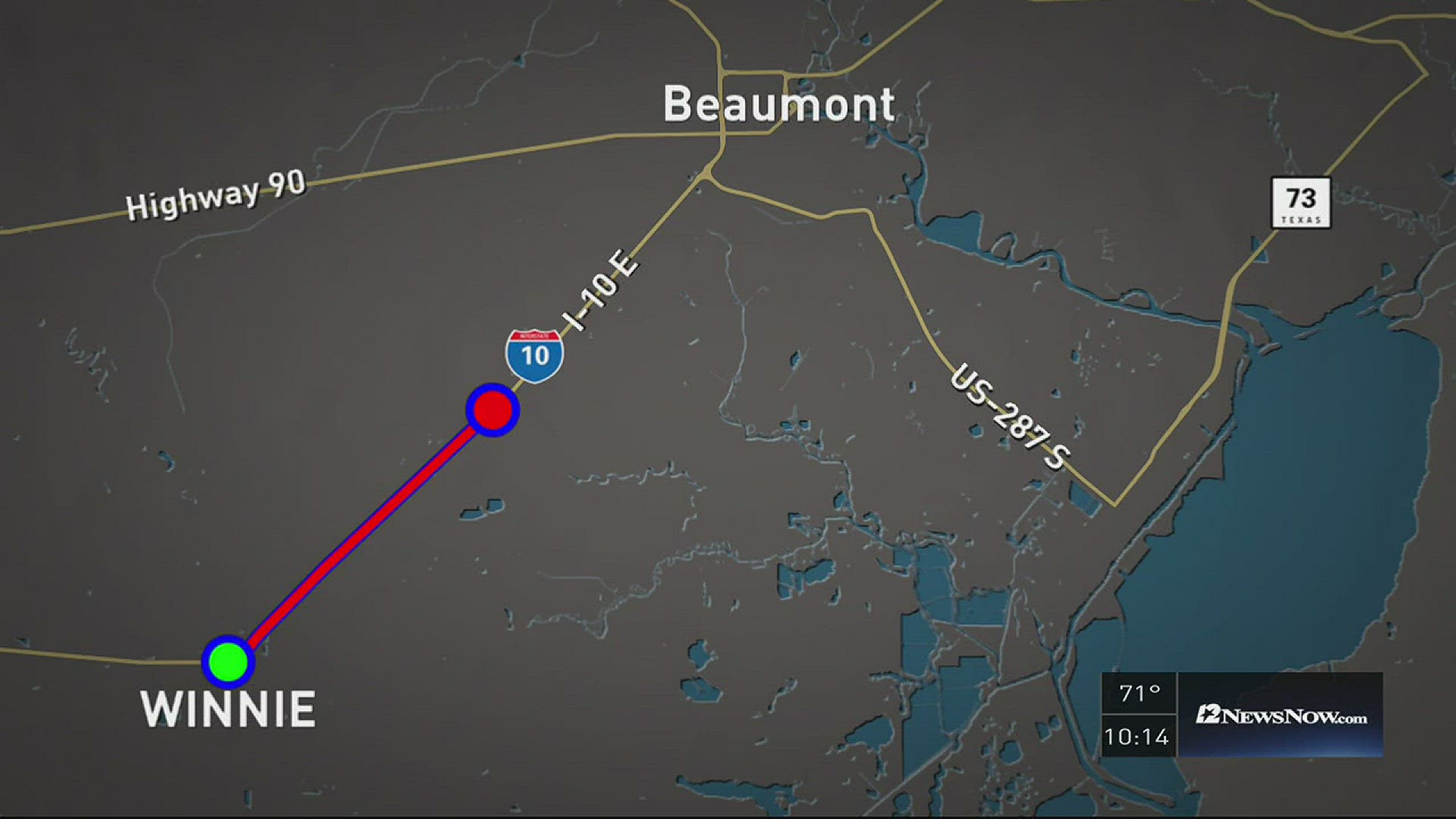 I10 Widening project meeting in Hamshire Fannett