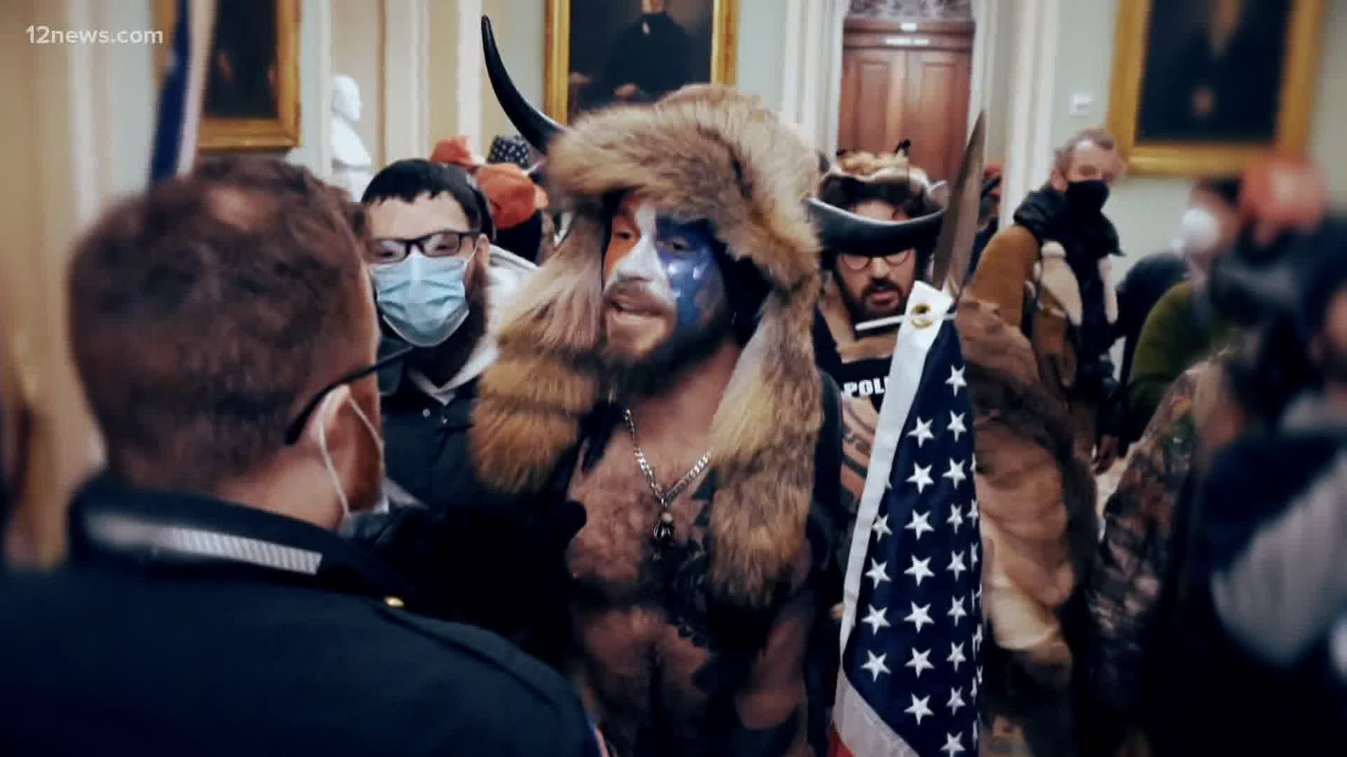 Horned Arizona rioter in federal custody for storming Capitol | wkyc.com