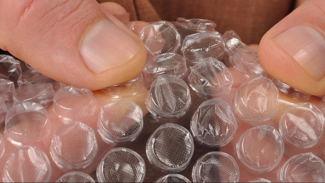 Bubble wrap redesigned to create pop-less packaging material
