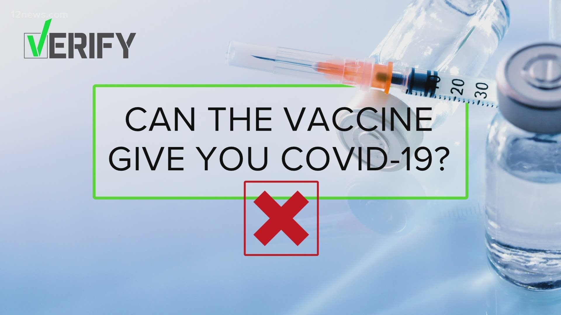 People are concerned that you can get COVID from the vaccine. But experts say, that's not the case.