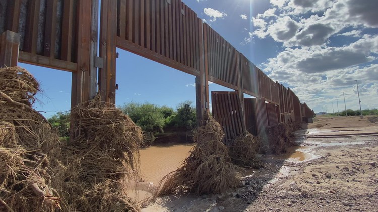 9 steel gates of Arizona's border wall ripped off by monsoon storms, 5 completely missing