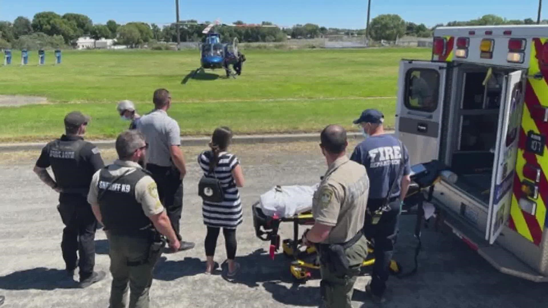 UPS driver Brian Walters acted quickly to help rescue the child from drowning in the swimming pool at the Smokiam Resort north of Soap Lake.