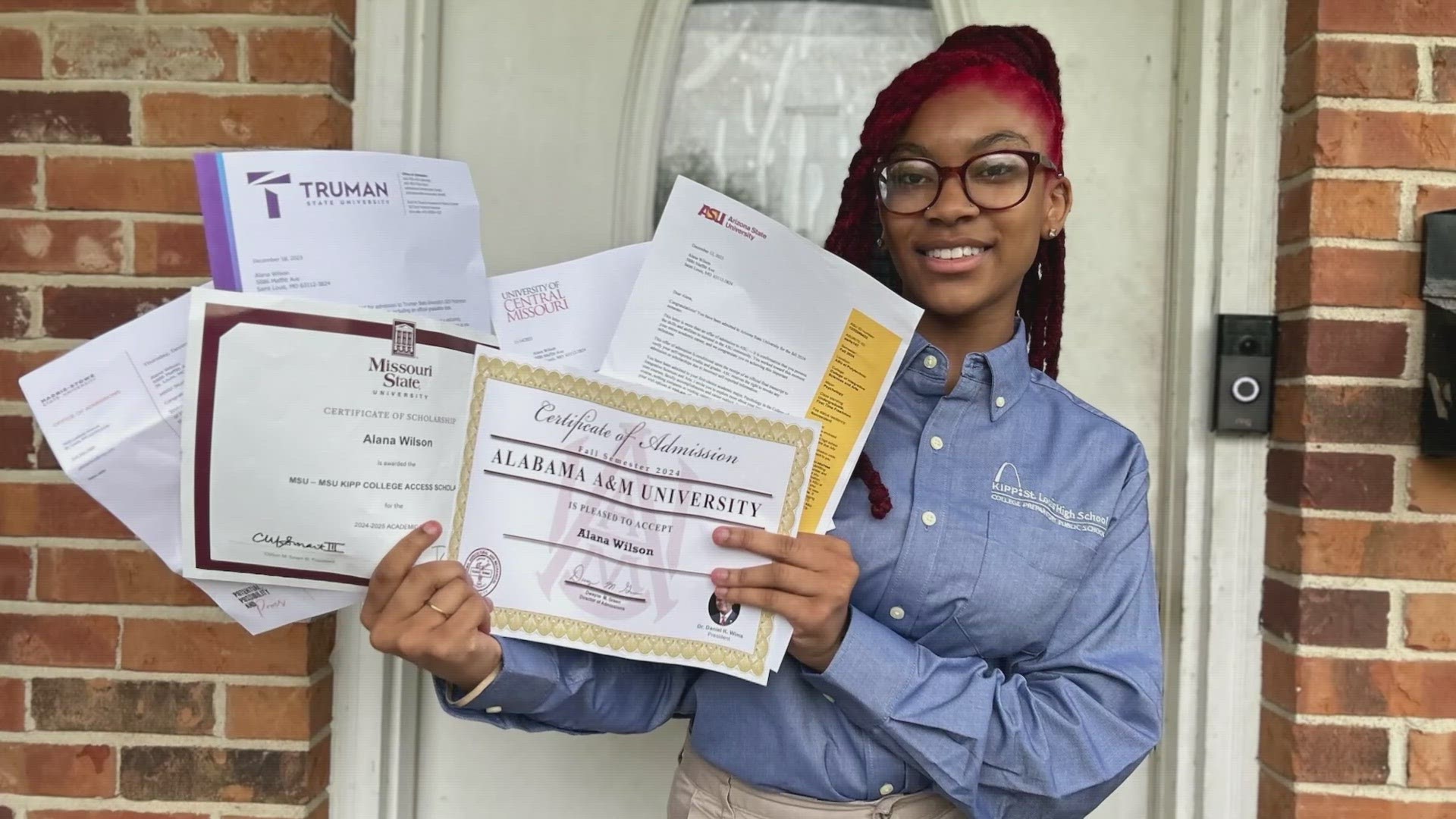 The student has not only excelled in academics but also on her school’s wrestling and step teams. Last month, her step team appeared on Show Me St. Louis.