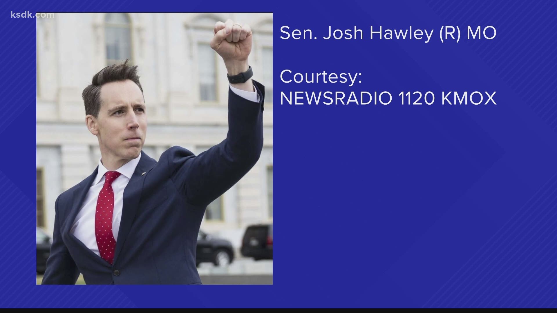 "I never said that the goal was to overturn the election. That was never the point and that was never possible," Hawley said on KMOX Thursday