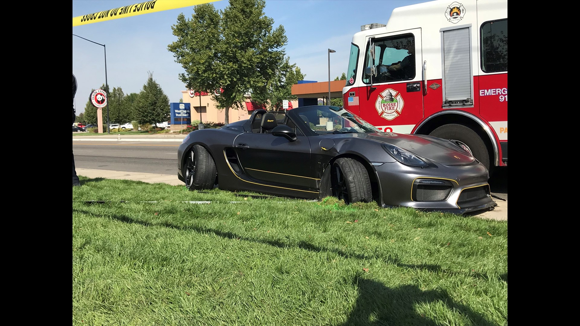 Car plows into crowd at Boise Spectrum