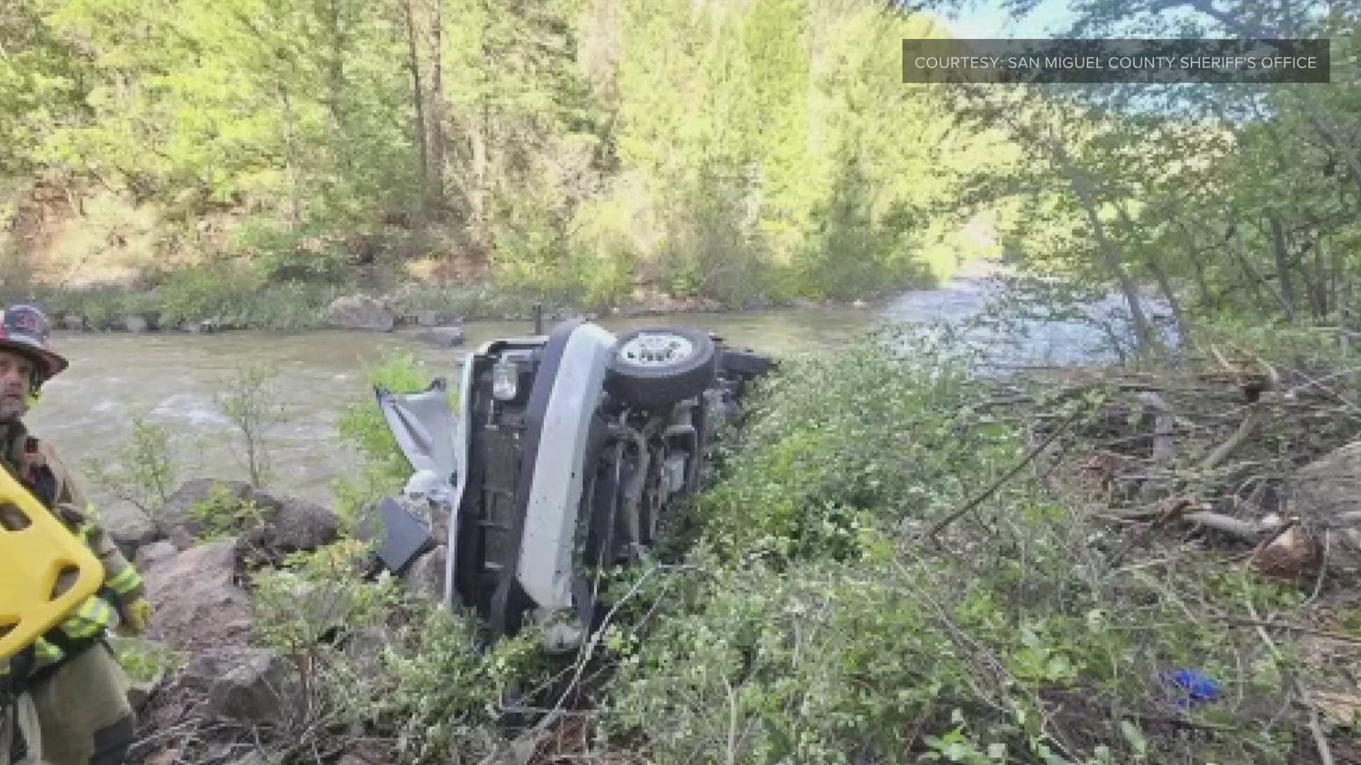 A woman is recovering after driving a U-Haul off a highway and into a river in southwestern Colorado, then spending the night in the vehicle.