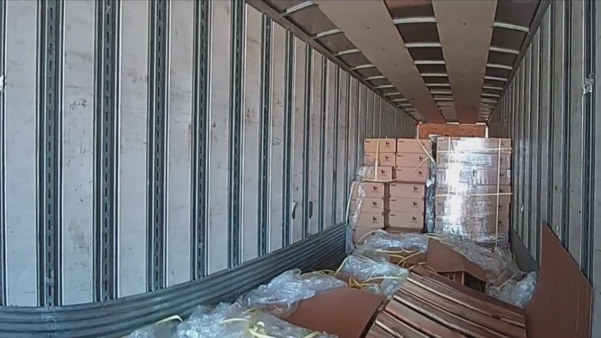 A semi-truck driver discovered the theft during a pre-trip inspection at a Bennett truck stop.