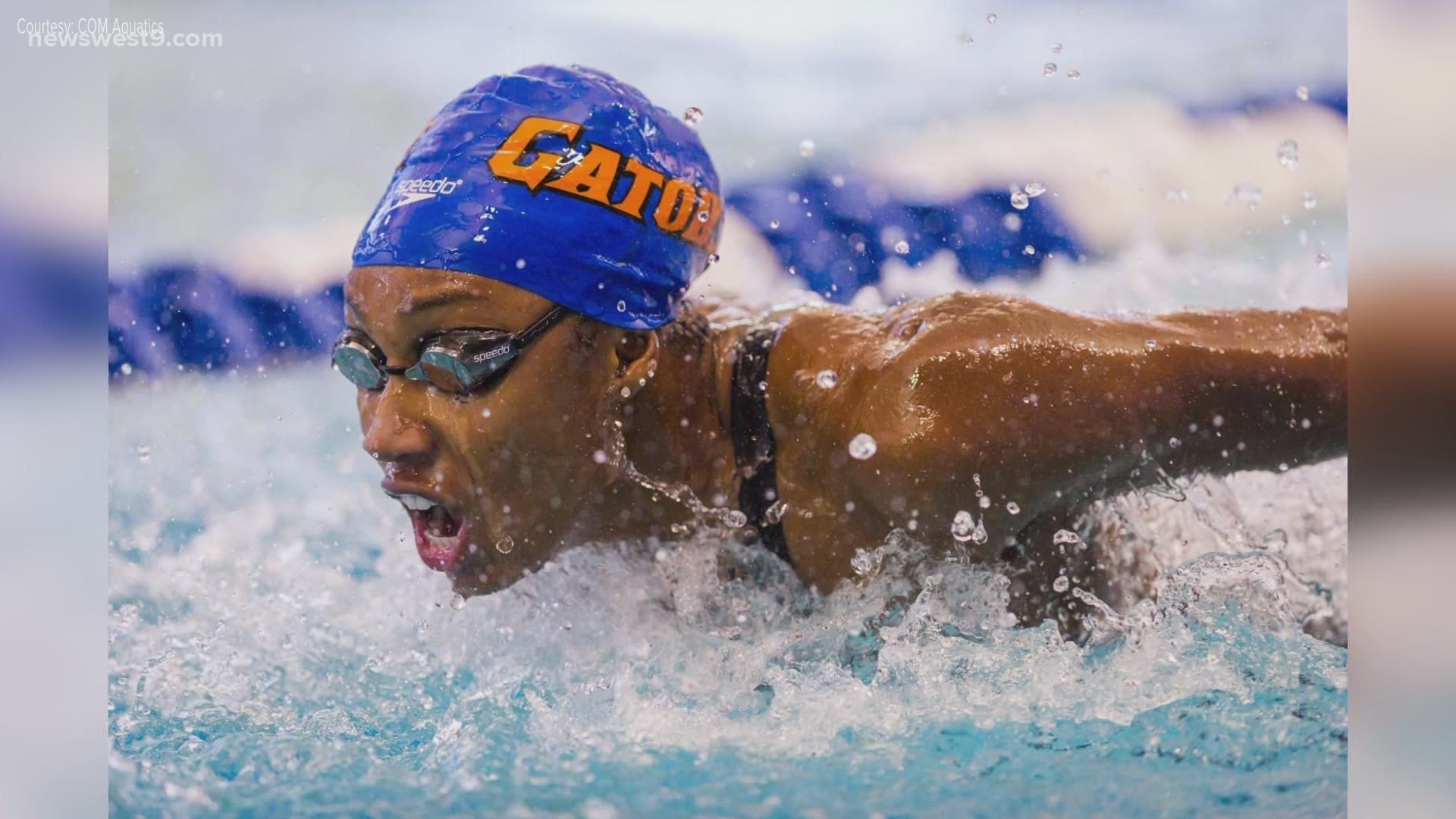 Natalie Hinds will race in the 100-meter freestyle at 8:00 p.m. CT on NBCSN.