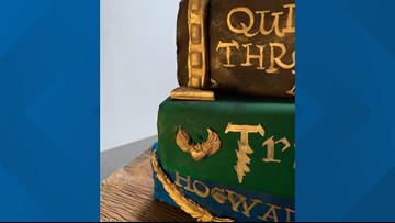 Incredible Harry Potter Inspired Cake With Actual Levitating
