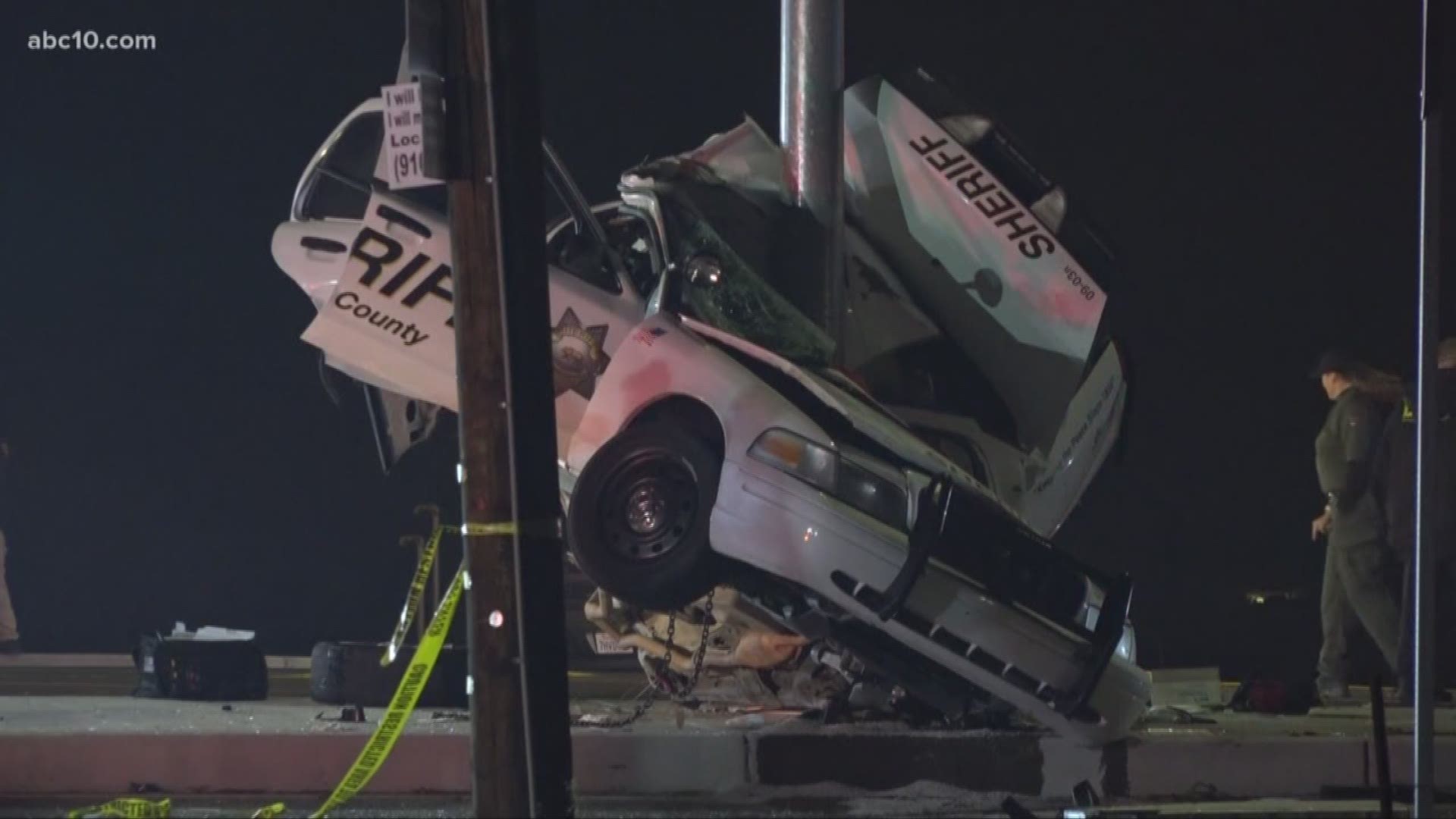 A Stanislaus County Sheriff's Deputy was killed in a traffic accident Sunday night while a helping the Riverbank police officers in a car chase, sheriff's officials said.