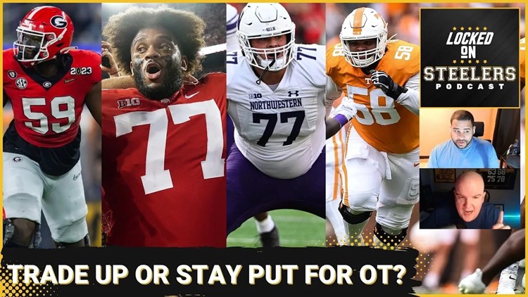 Steelers Preparing Trade-Up Move for Top Offensive Tackle? | Mike Tomlin's Dinner w/Ohio State OL