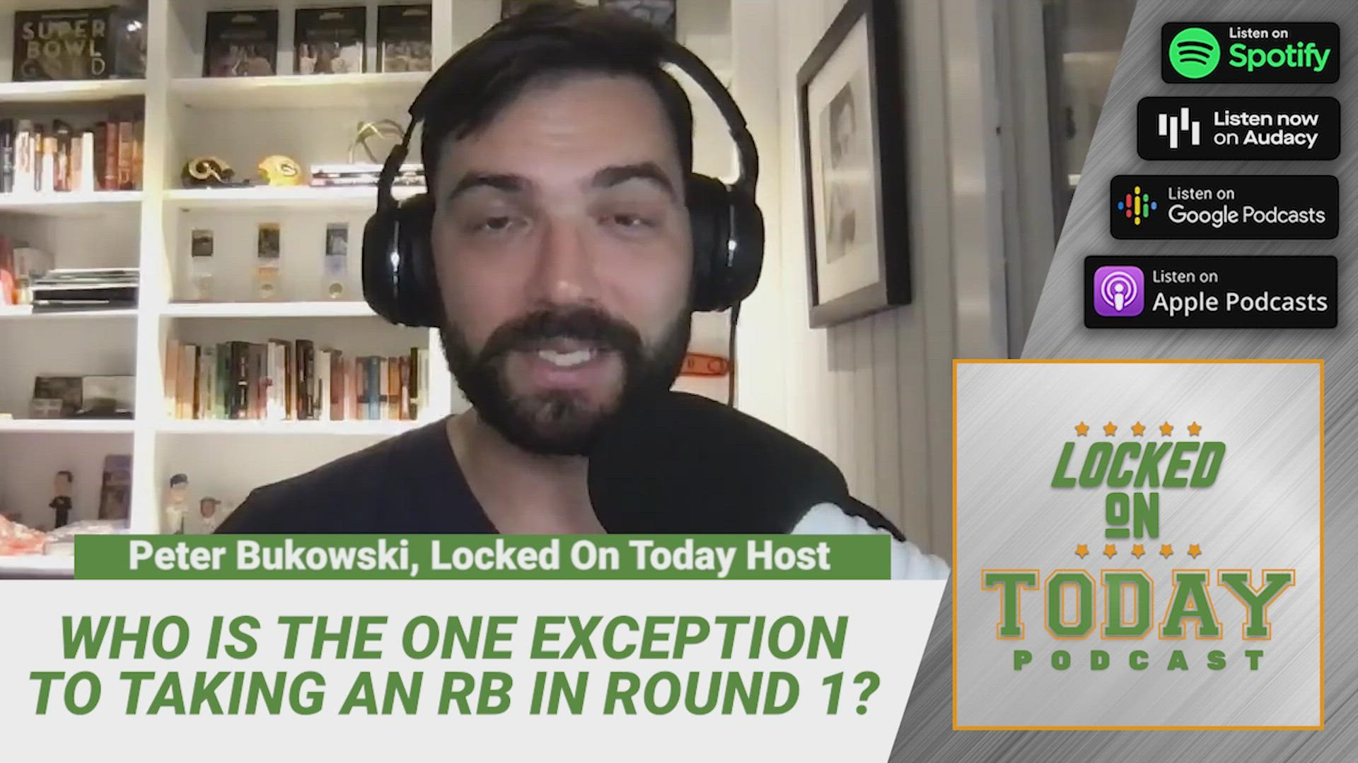 Who is the one player that you should consider that is not a running back in the first round of your fantasy football draft?