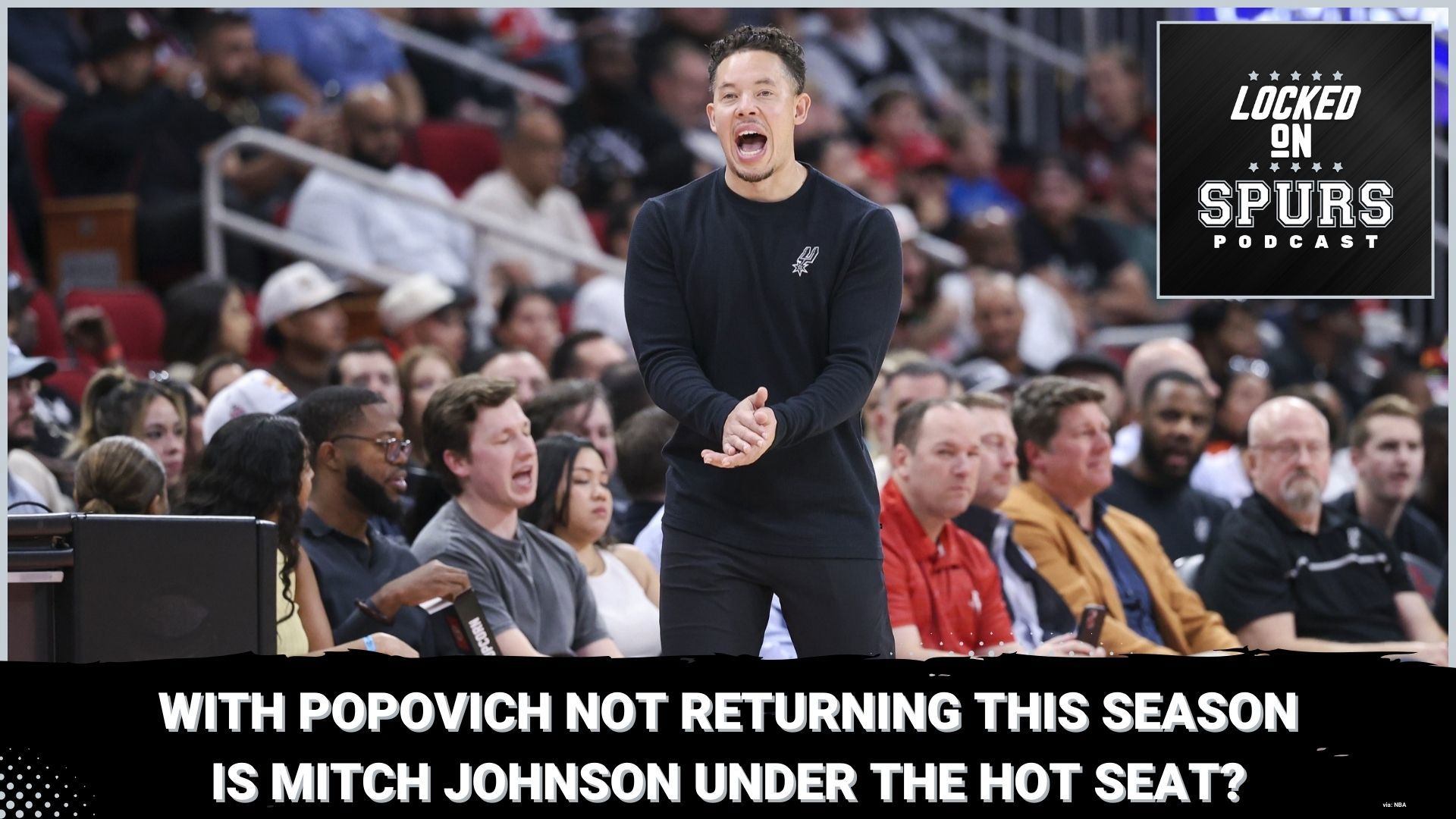 What does Gregg Popovich's decision to step back from coaching this season mean for interim coach Mitch Johnson?