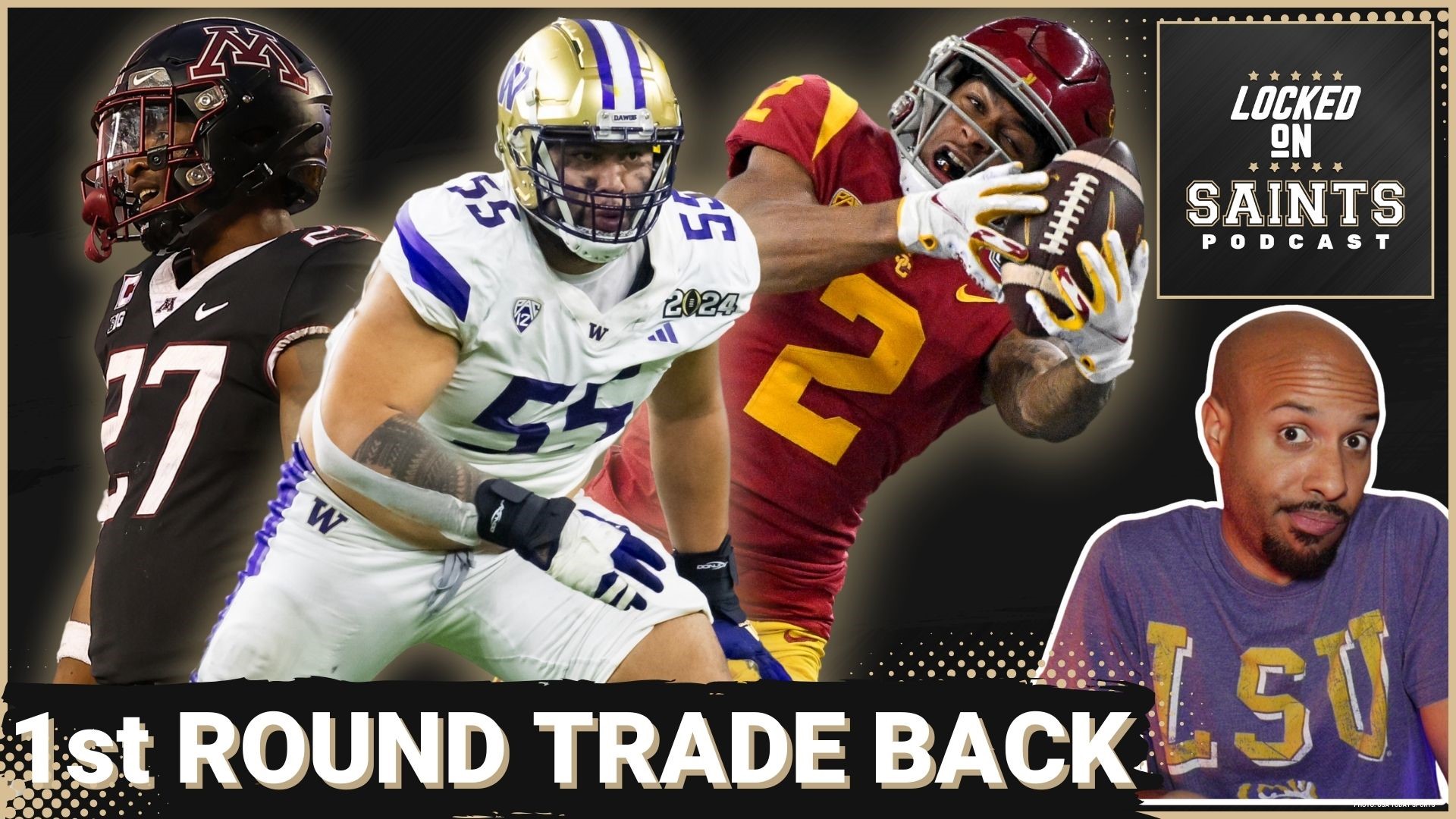 The New Orleans Saints haven't traded back in the NFL Draft since 2007. But with Taliese Fuaga and Troy Fautanu on the board at 14, it was an easy decision,