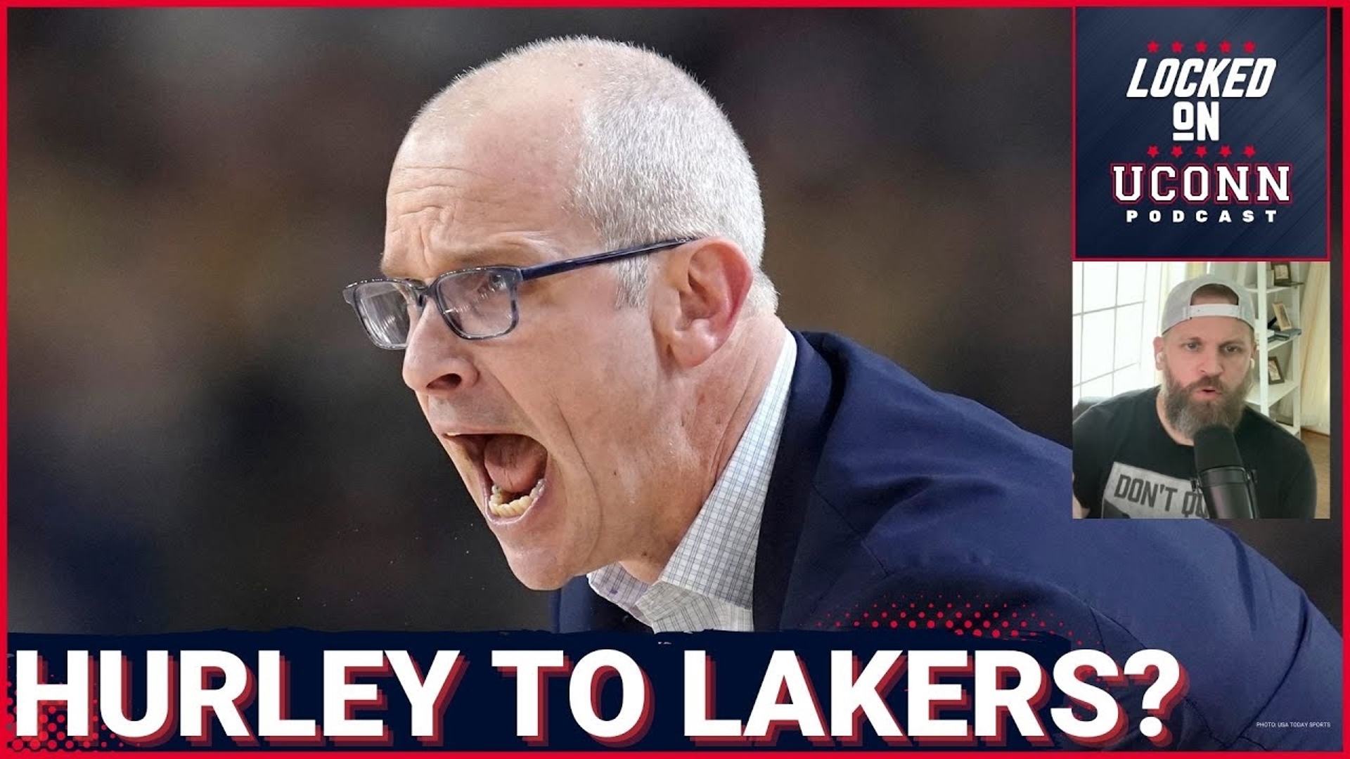 The Los Angeles Lakers are reportedly targeting UConn men's basketball coach Dan Hurley for their next head coach position.