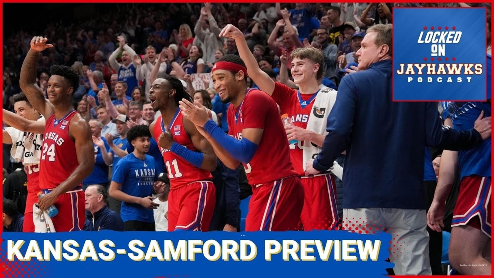 Preview for 4-seed Kansas Jayhawks basketball vs 13-seed Samford Bulldogs in the 2024 NCAA Tournament first round in Salt Lake City, UT.