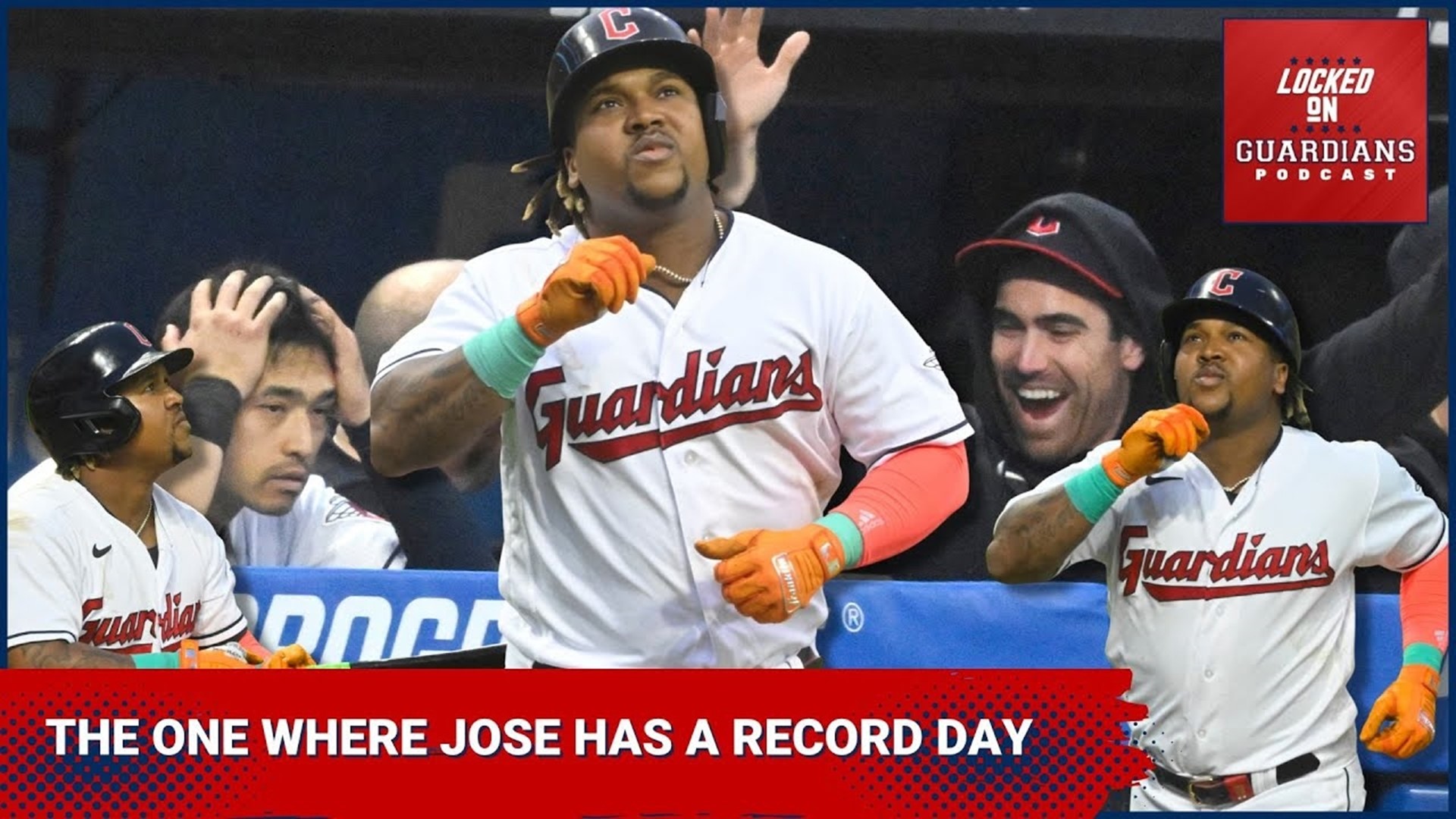 Jose Ramirez homers three times for Cleveland Guardians