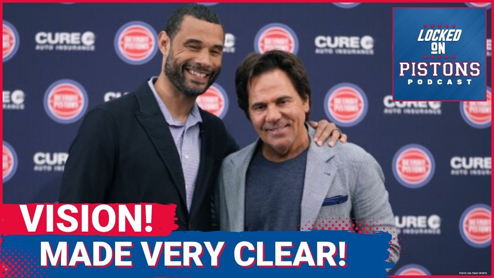 Trajan Langdon finally had his introductory press conference with Detroit Pistons owner Tom Gores.