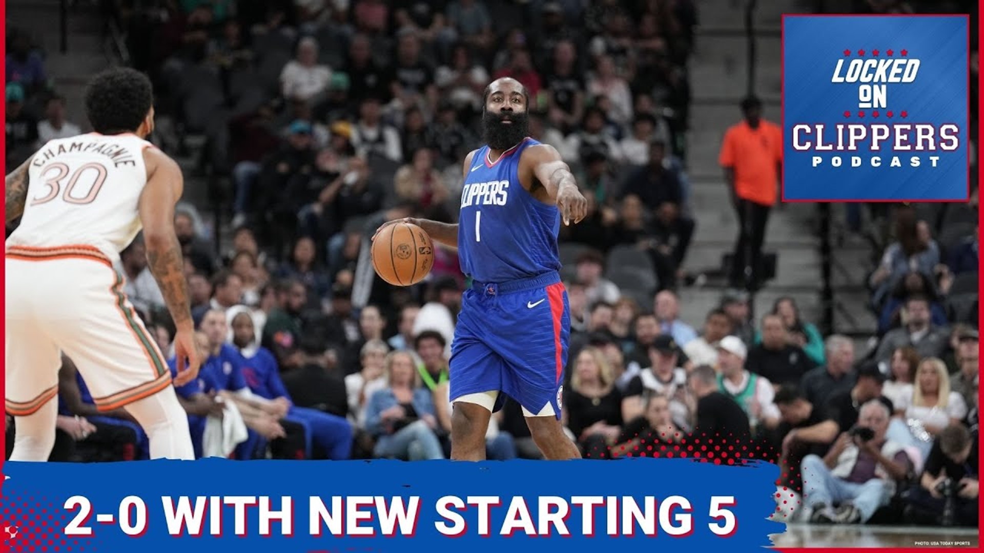 The LA Clippers made it 2-0 against the San Antonio Spurs this season and two straight wins with their new starting lineup