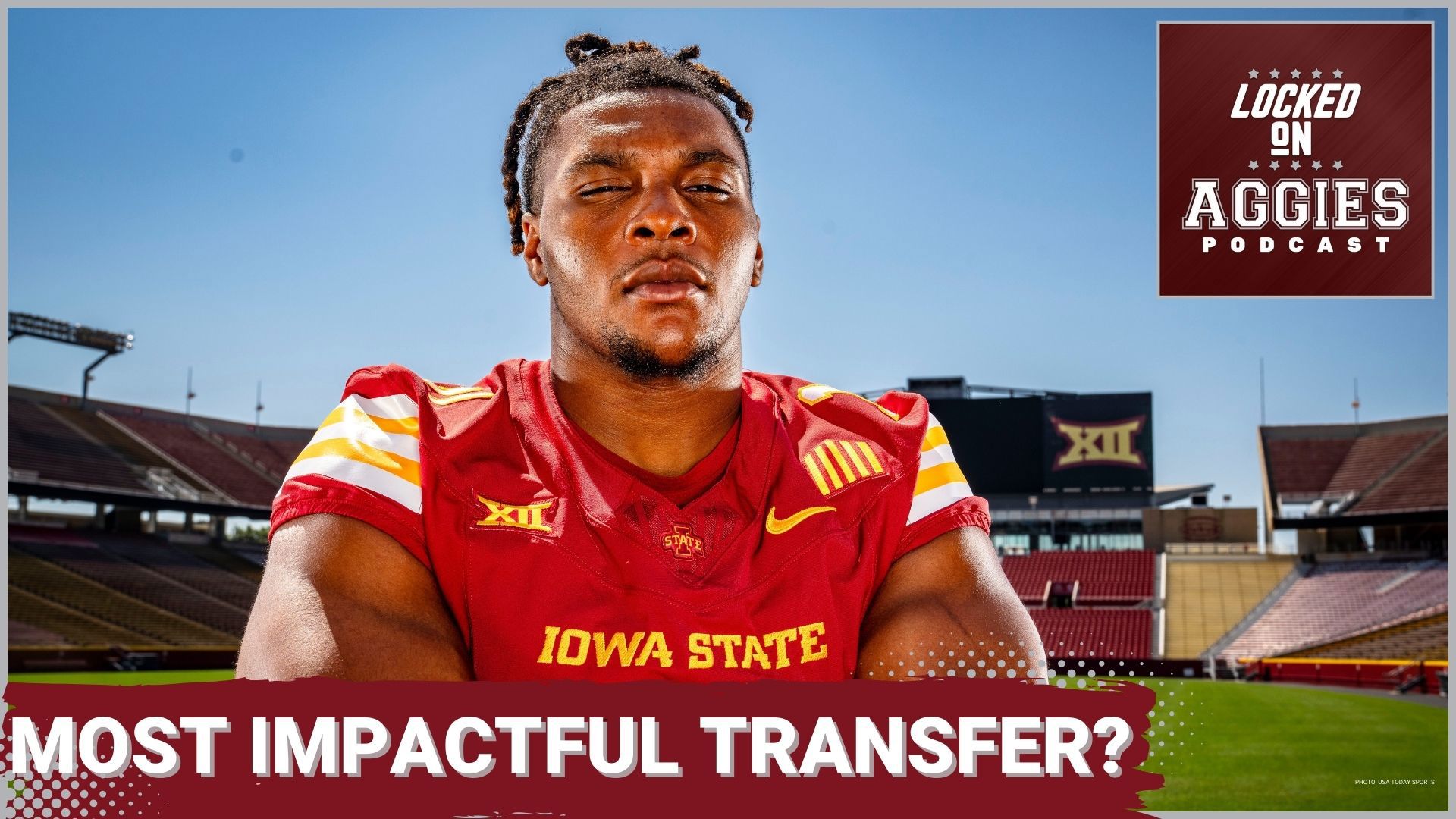 On today's episode of the Locked On Aggies Podcats, host Andrew Stefaniak talked about the five most impactful transfers for the Aggies this season.