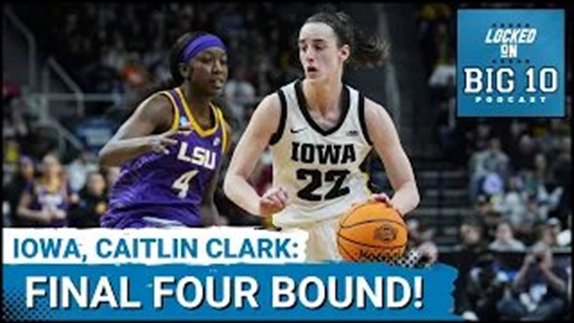 Caitlin Clark nailed 9 deep three pointers and scored 41 points as the Iowa Hawkeyes defeated Angel Reese and LSU 94-87 to earn back to back trips to the final four.