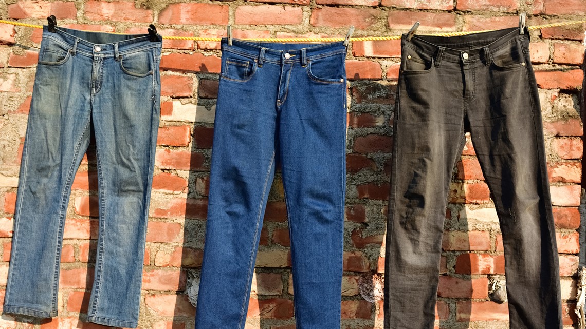turning jeans inside out in wash