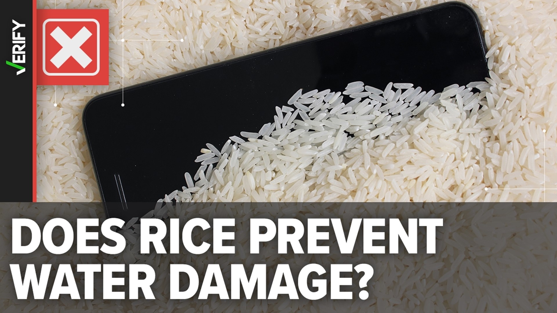 Putting a wet cell phone in rice to dry doesn’t protect it. It can cause problems for a water-damaged device, like corrosion or clogged ports.
