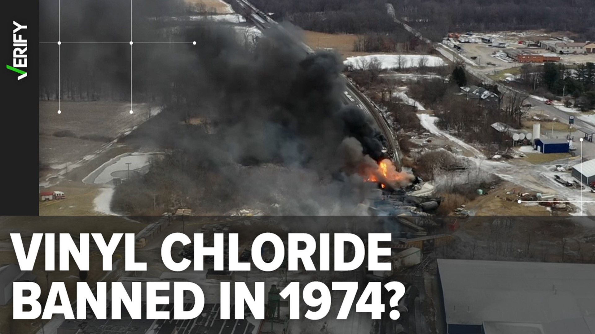The train that derailed in Ohio was carrying a chemical called vinyl chloride, which some posts claim has been banned since 1974. That’s only true for some products.