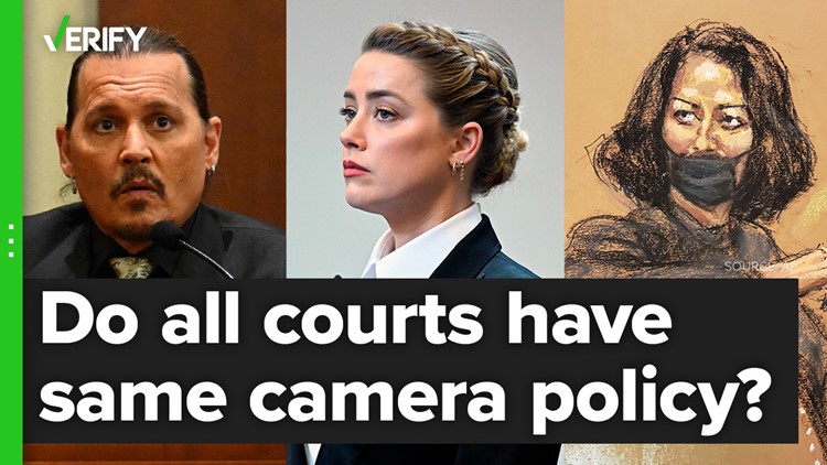 Not all courtrooms have the same camera policies
