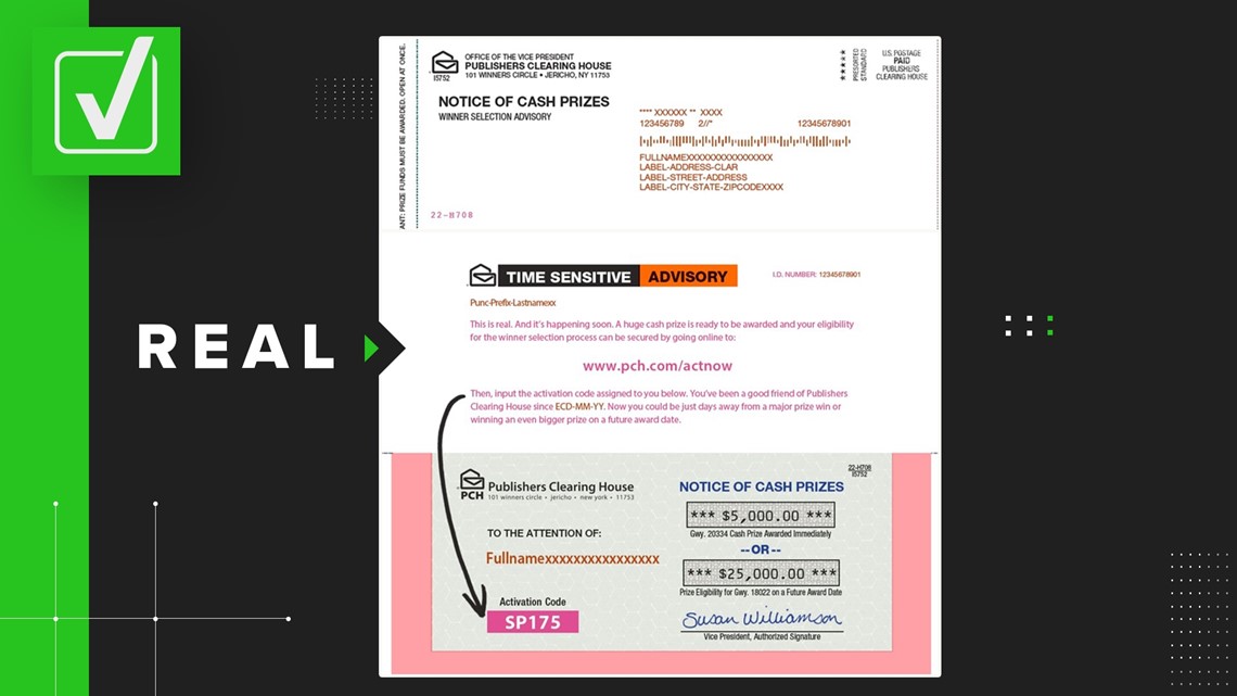 What a Publishers Clearing House sweepstakes postcard looks like | wkyc.com