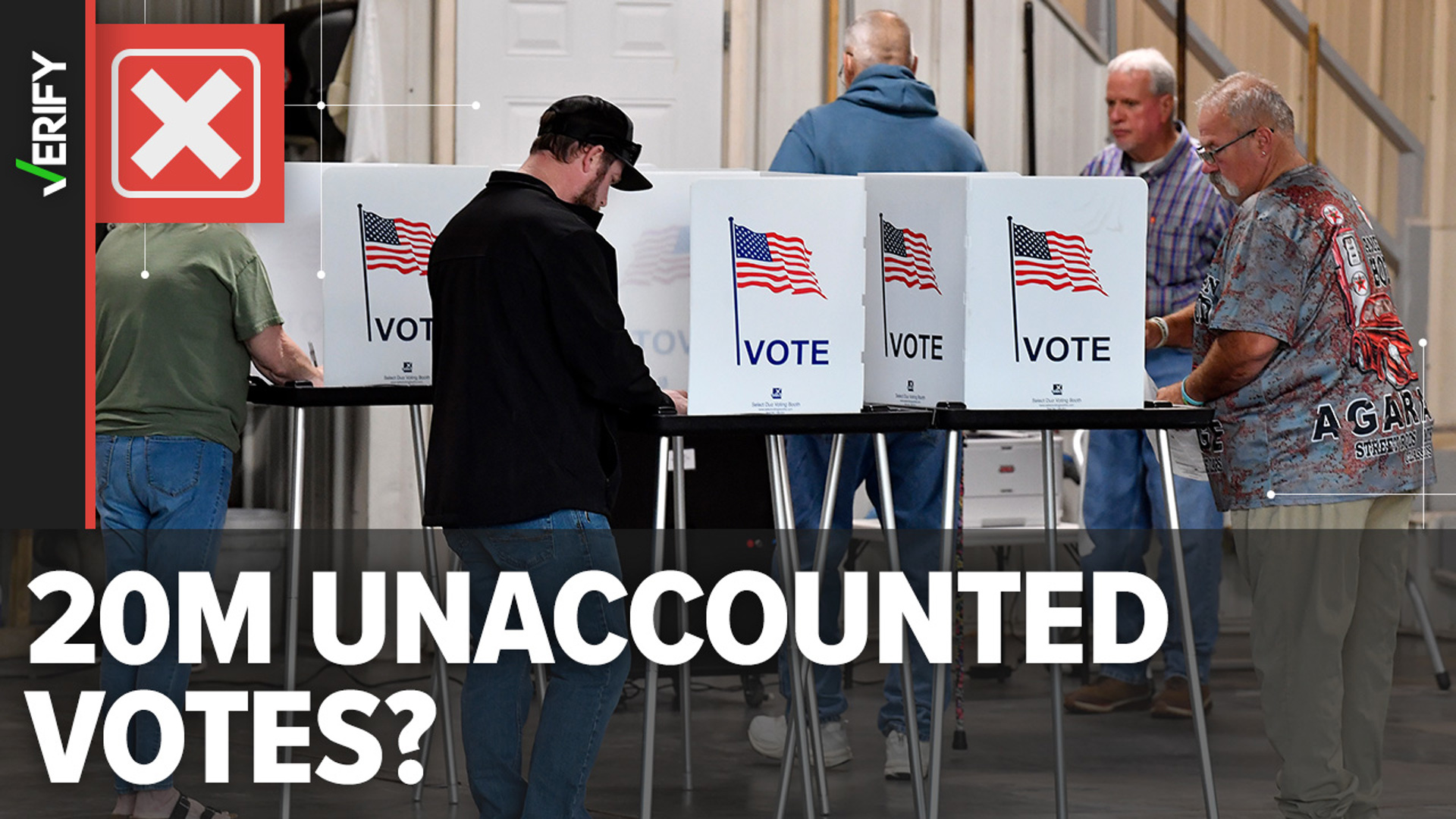 The “unaccounted for” votes are still being counted. Most are in states where one candidate is already projected to win and will not change the election results.