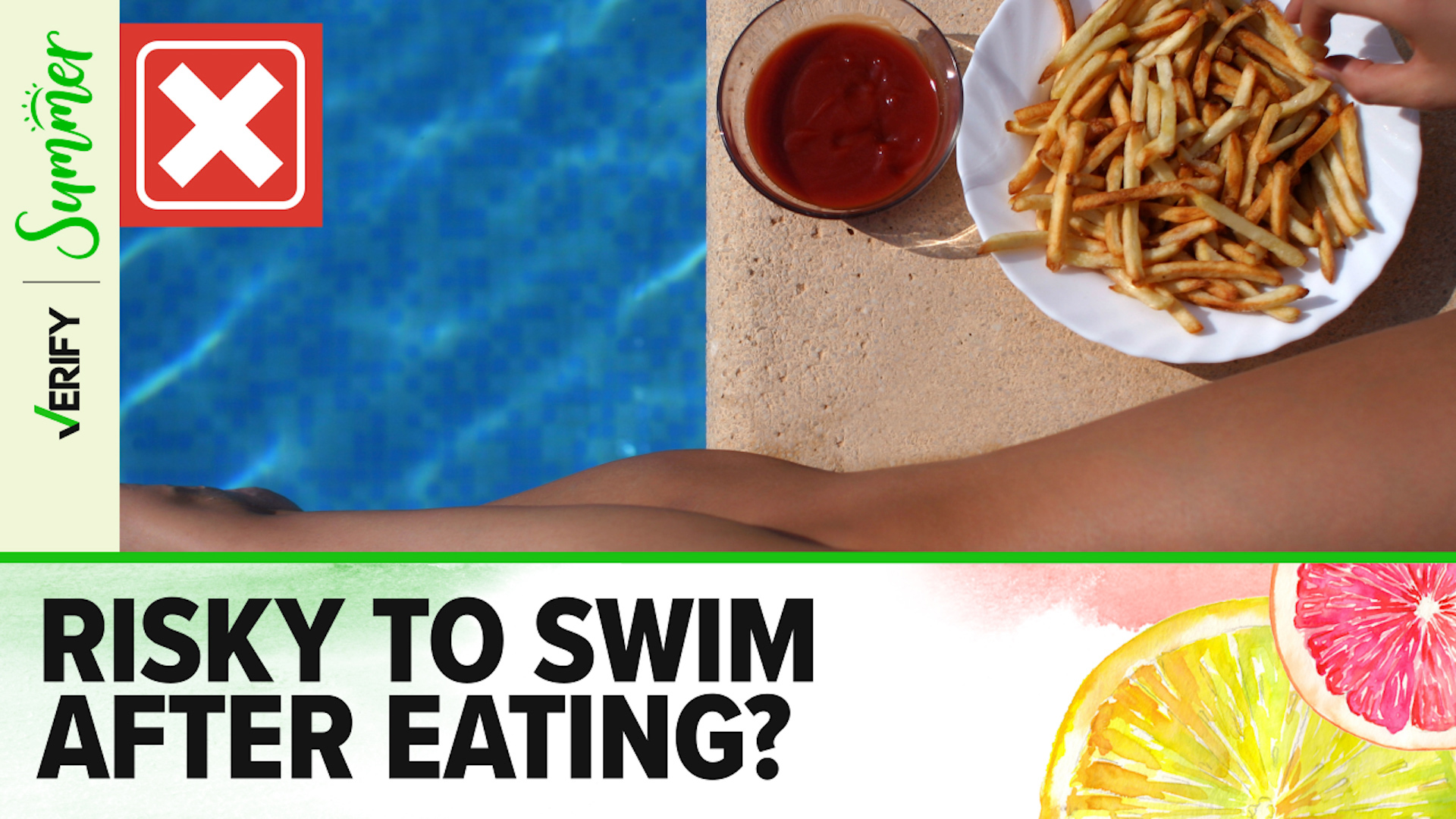 Eating right before swimming is “not a contributing risk to drowning” and “can be dismissed as a myth,” the American Red Cross says.