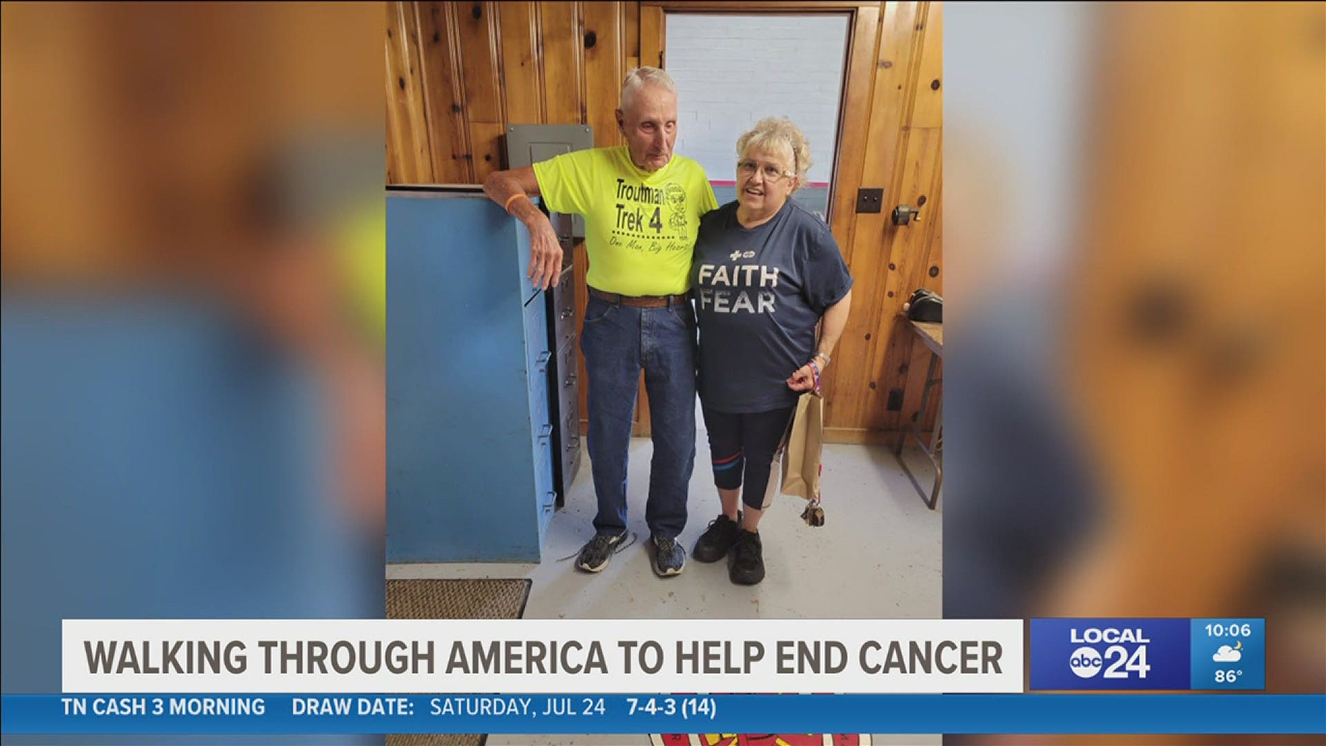 Dean Troutman is walking from Illinois to Texas to help fight childhood cancer. His goal is to raise $1 million for St. Jude Children's Research Hospital.
