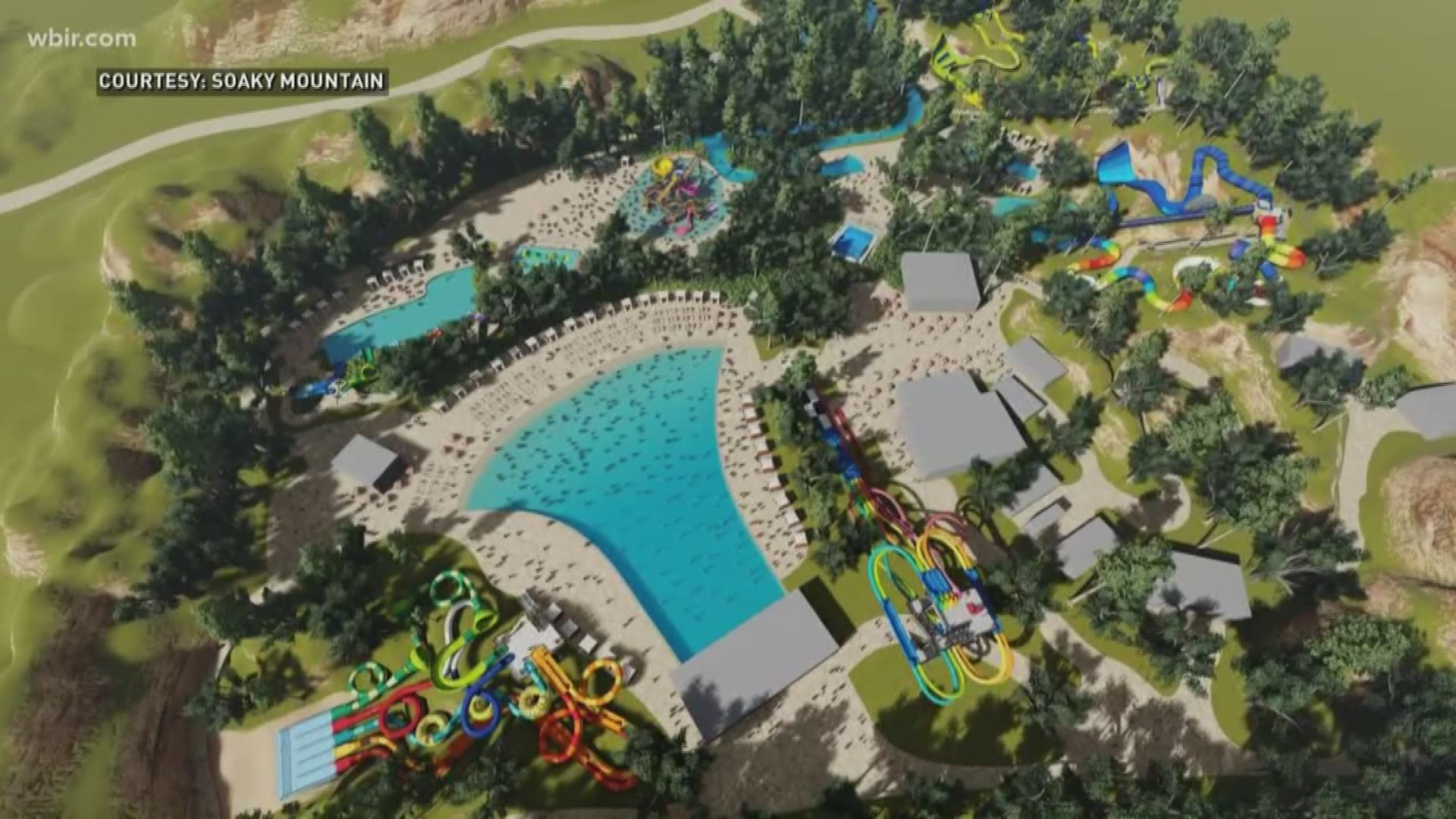 Plans to build a large new waterpark in Sevier County are running into financial trouble.