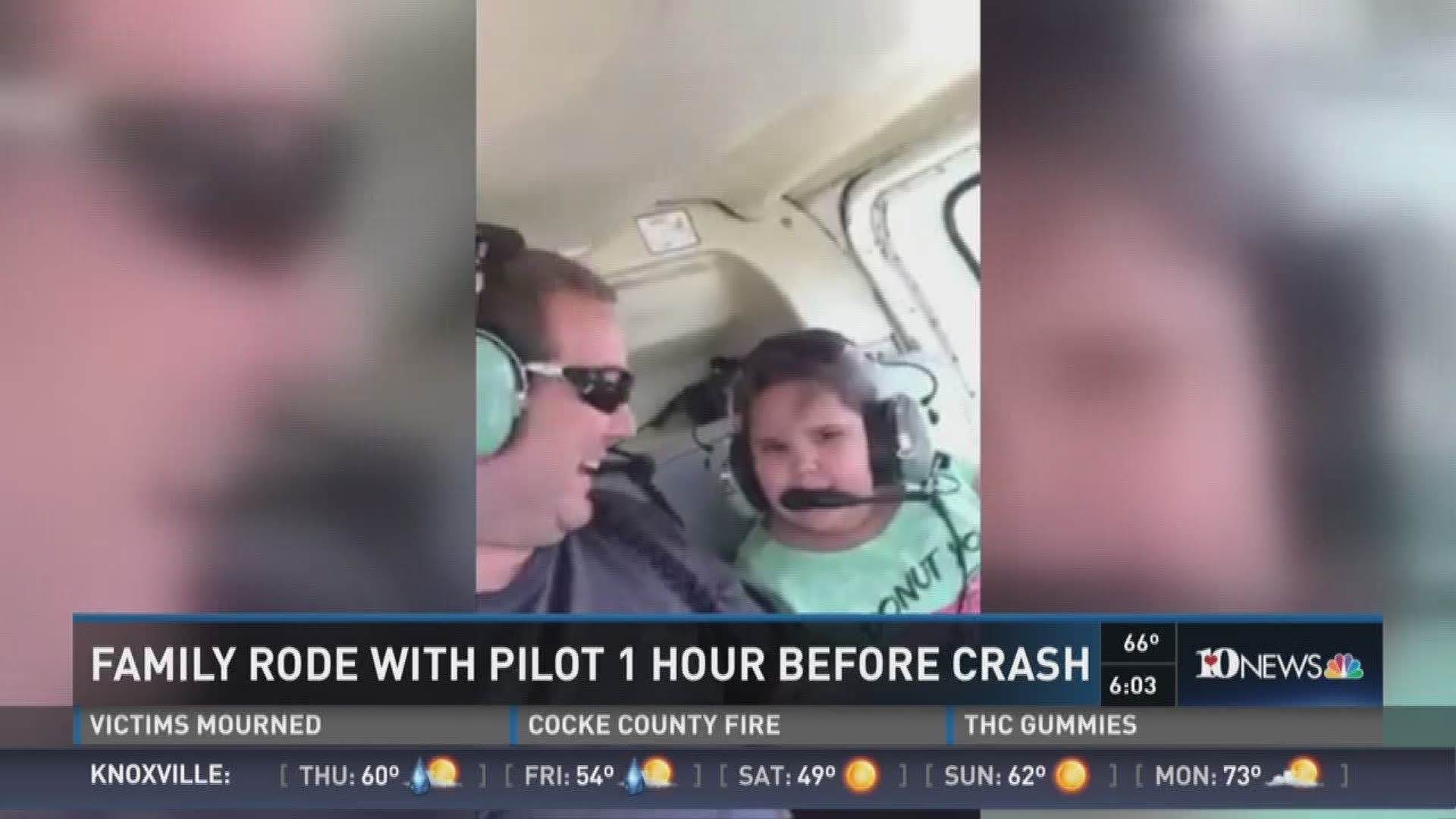 Family rode with pilot one hour before crash