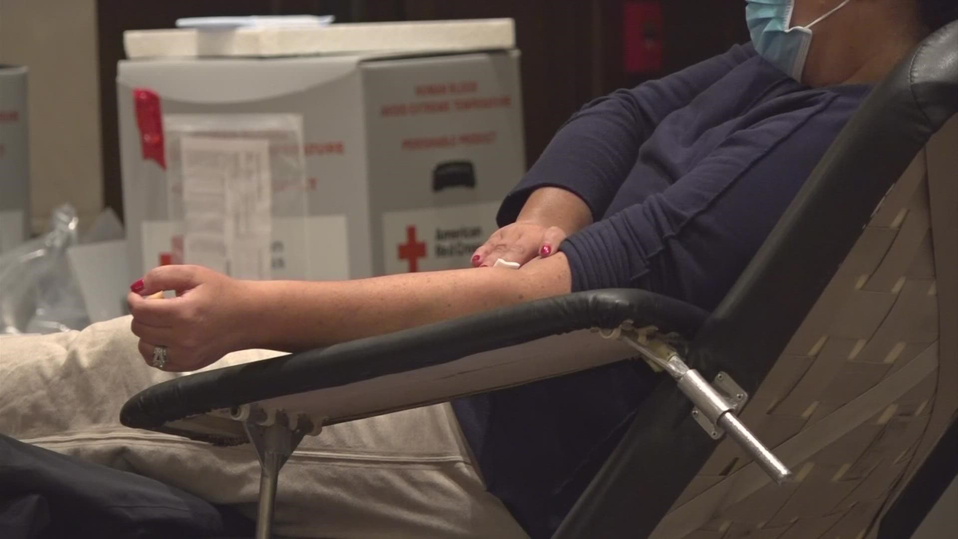 The American Red Cross sent 200 units of blood ahead of tornadoes, but due to the shortage during the pandemic, the organization is critically low on blood.