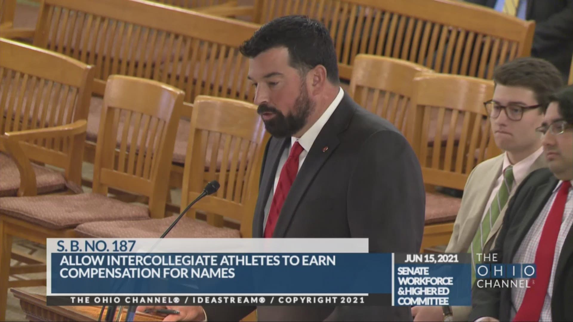 The bill, introduced by Sen. Niraj Antani, would allow student-athletes in Ohio to earn compensation from their name, image and likeness.