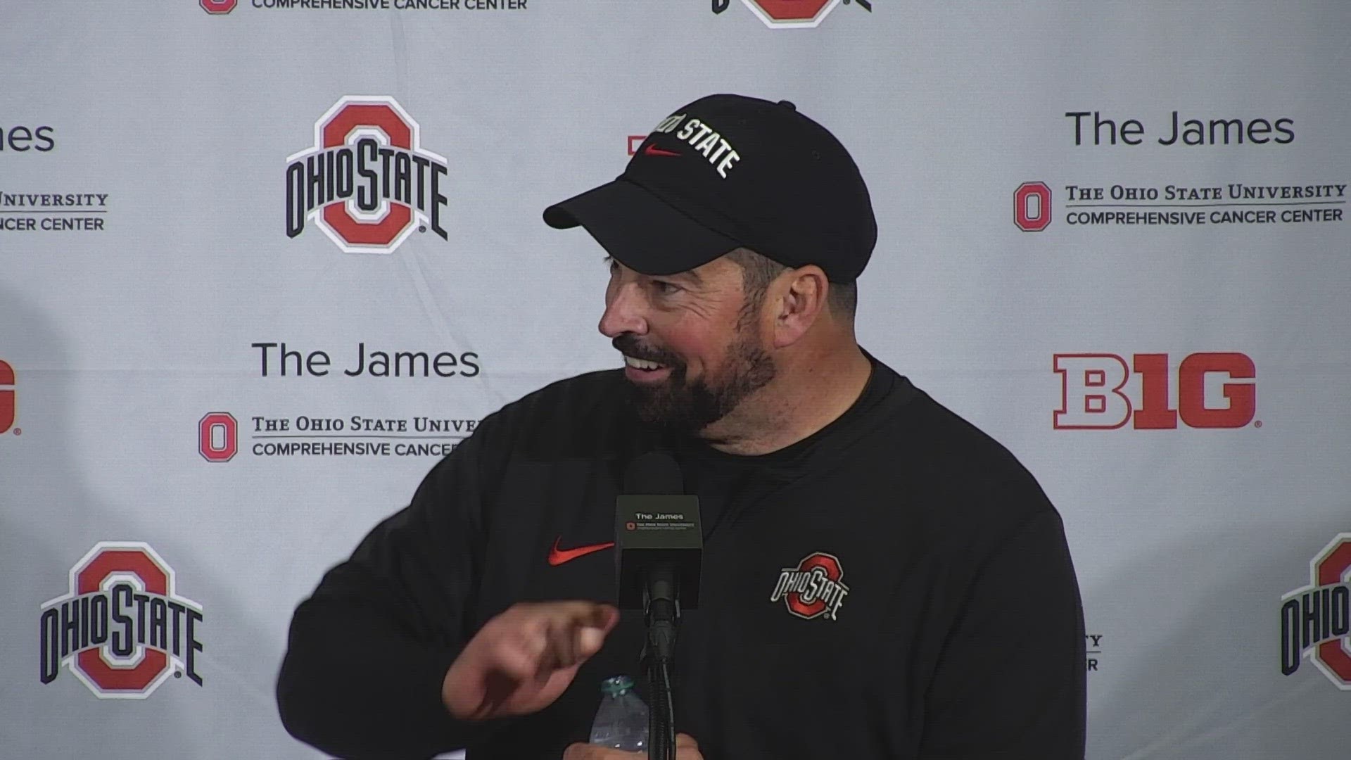 Head coach Ryan Day talks about the Buckeyes' 20-12 victory over Penn State.